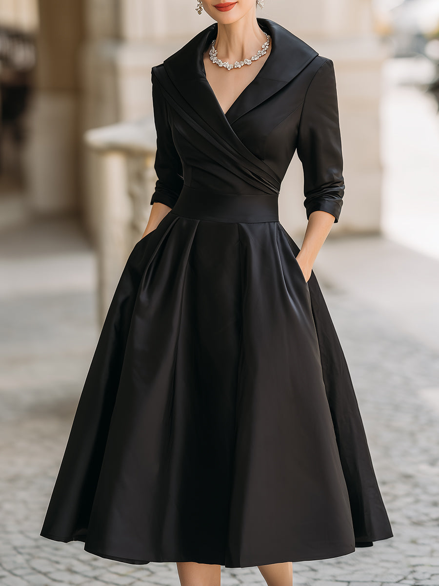 Lina - Midi Satin Dress - Novela New York