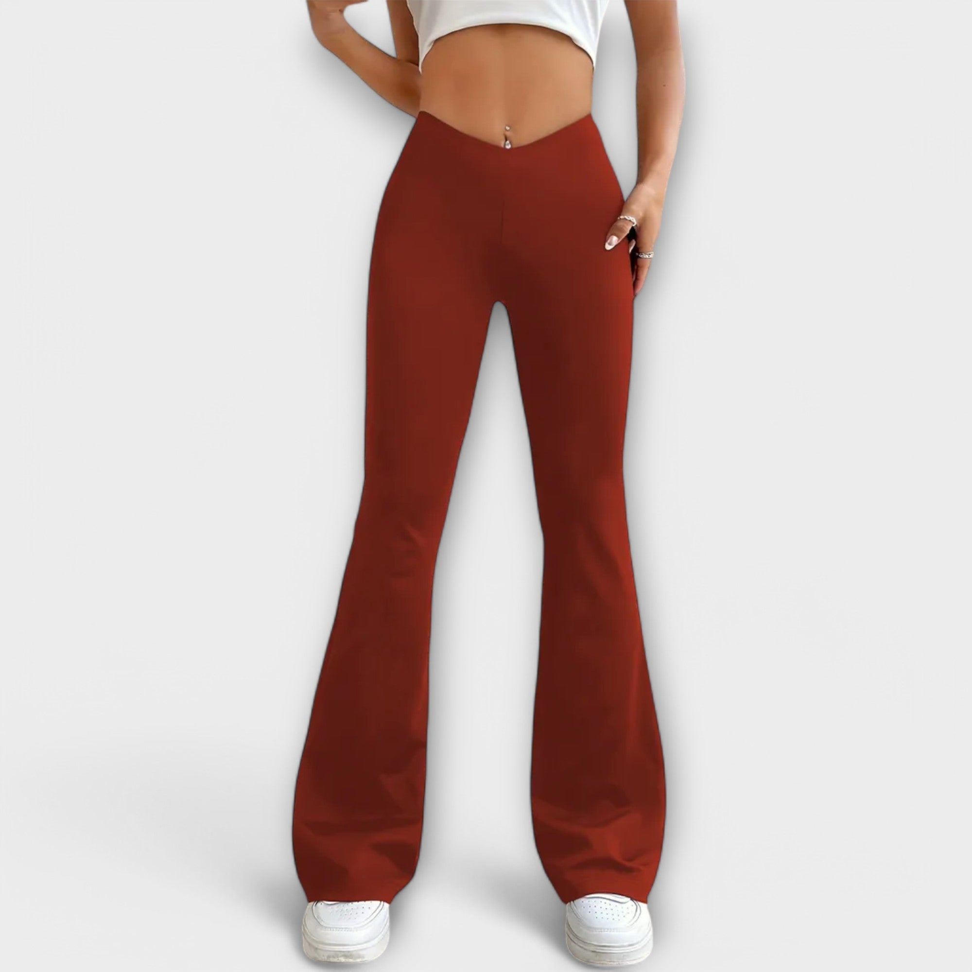 Serena - Relaxed Pants with Flared Leg - Novela New York
