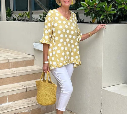 Chloe™ | Stylish V-Neck Blouse - Novela New York