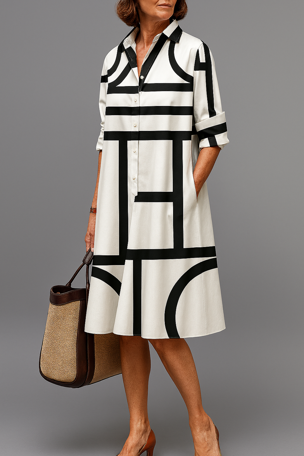 BRIGITTE | Luxurious Midi Dress for Effortless Elegance - Novela New York