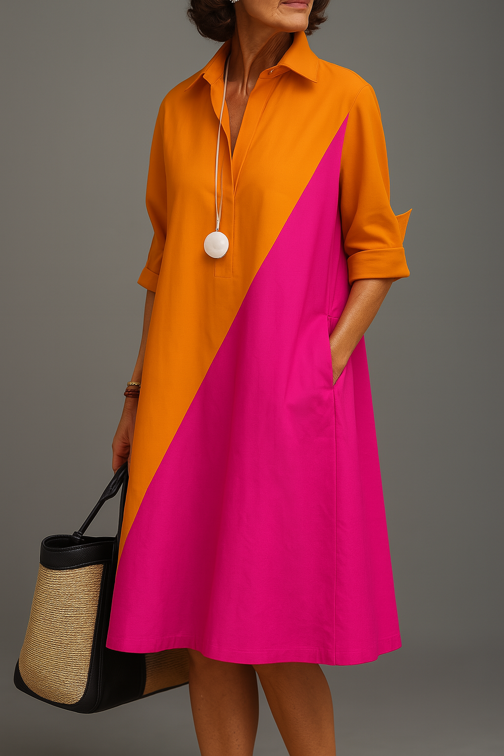 HELENE | Elegant Midi Dress for Carefree Sophistication - Novela New York