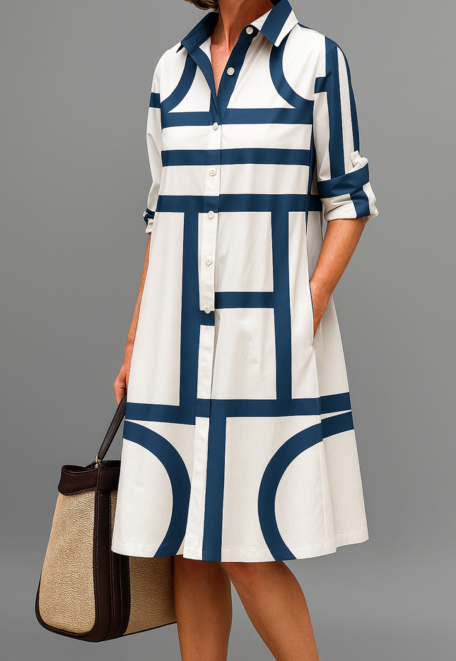 JULIA | Elegant Midi Dress for Effortless Style - Novela New York