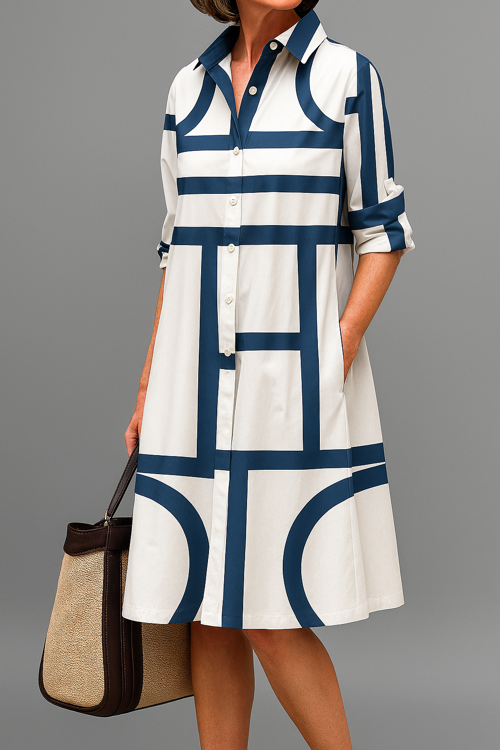 JULIA | Elegant Midi Dress for Effortless Style - Novela New York
