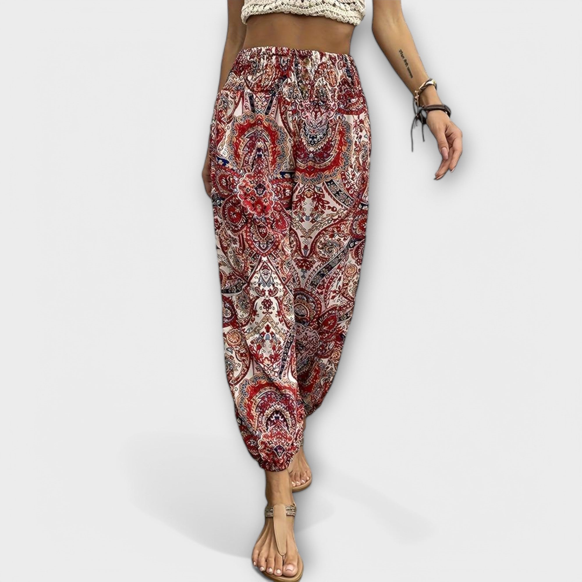 Scarlett - Pants with Ethnic Graphic - Novela New York
