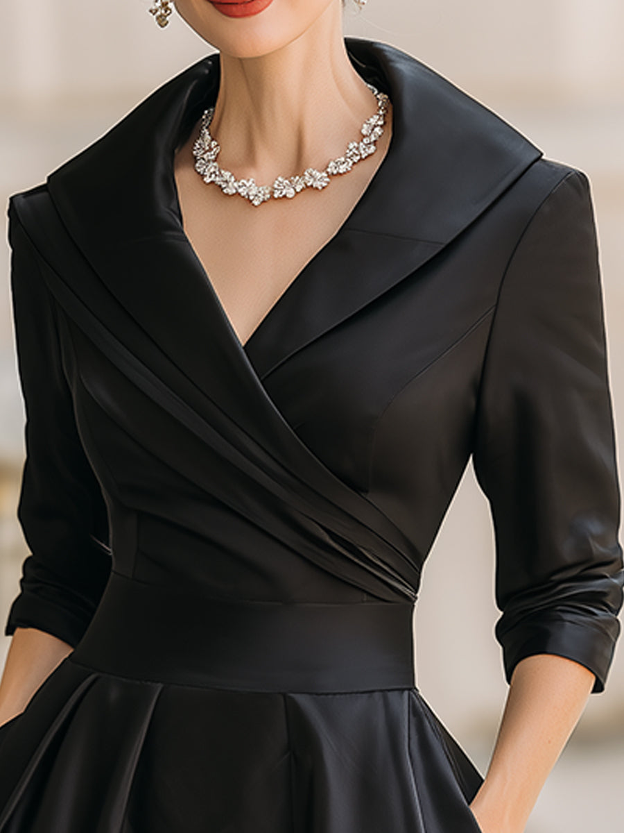 Lina - Midi Satin Dress - Novela New York