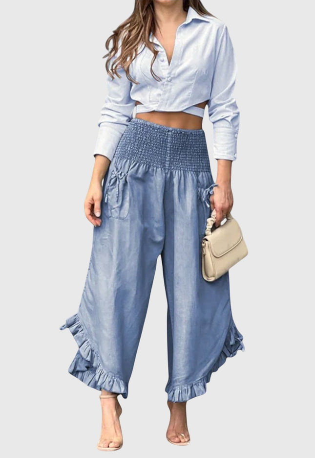 Jaya - Casual Pants with Fashionable Pleats - Novela New York