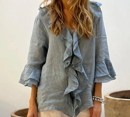 Cherry™ | Stylish Ruffled Blouse - Novela New York