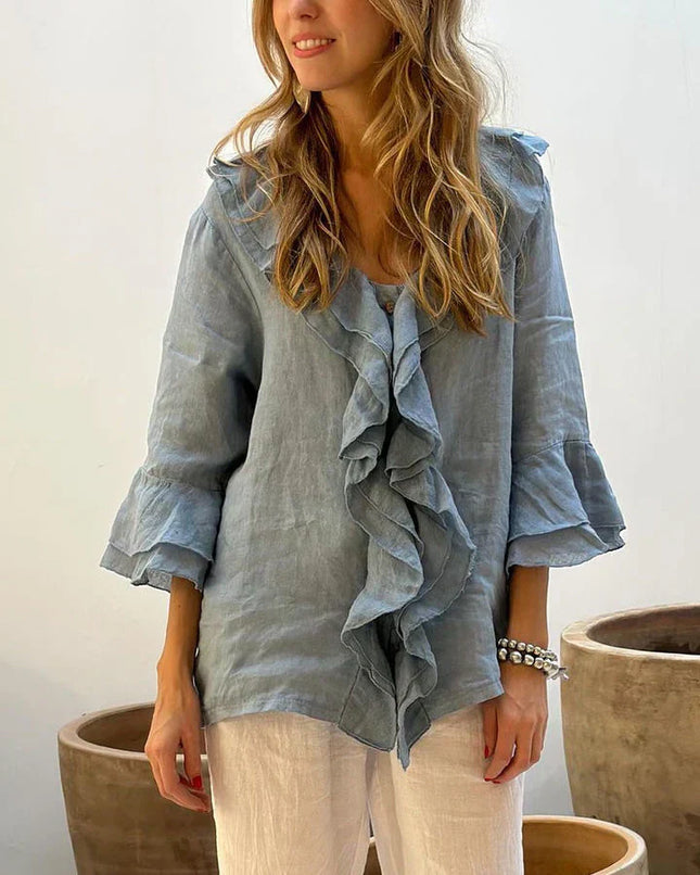 Cherry™ | Stylish Ruffled Blouse - Novela New York