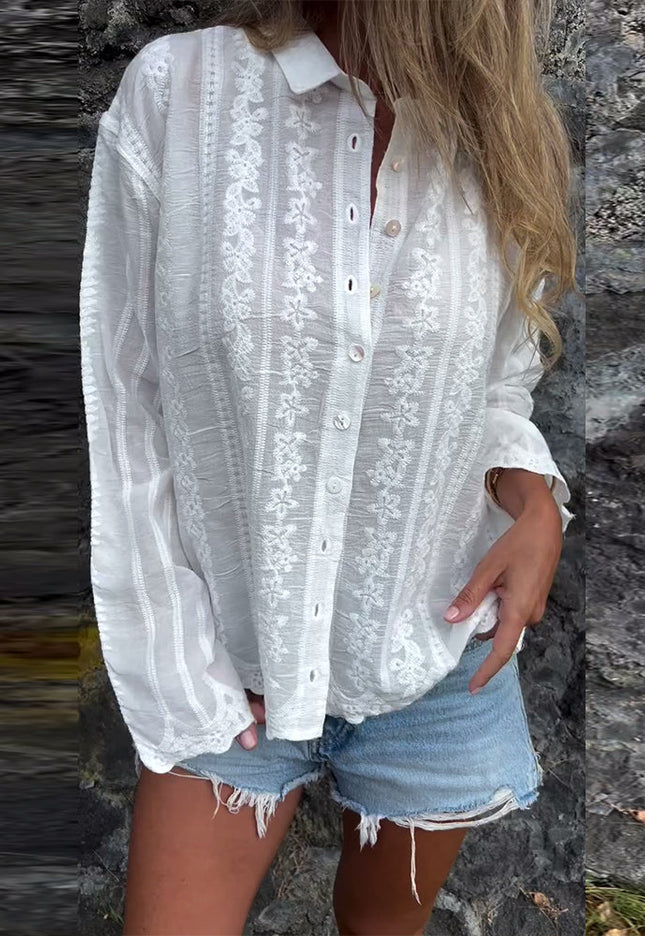 Kathlyn™ | Button-Up Polo Shirt - Novela New York