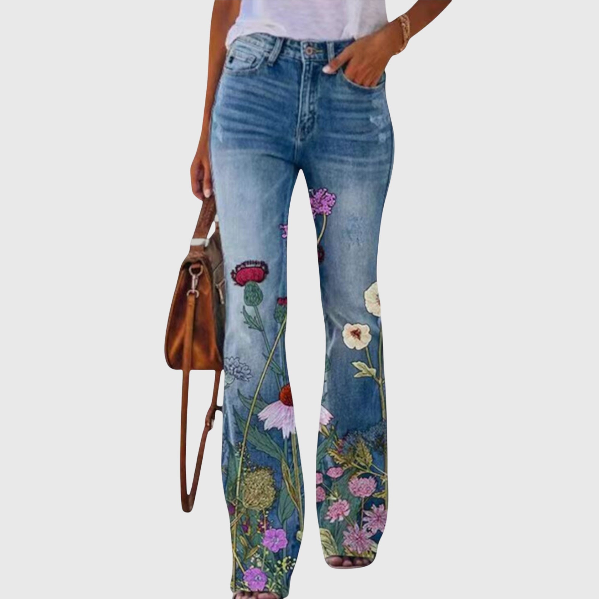 Pants with Flowers - Novela New York