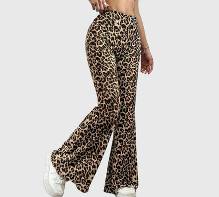 Leopard Bootcut Pants - Novela New York