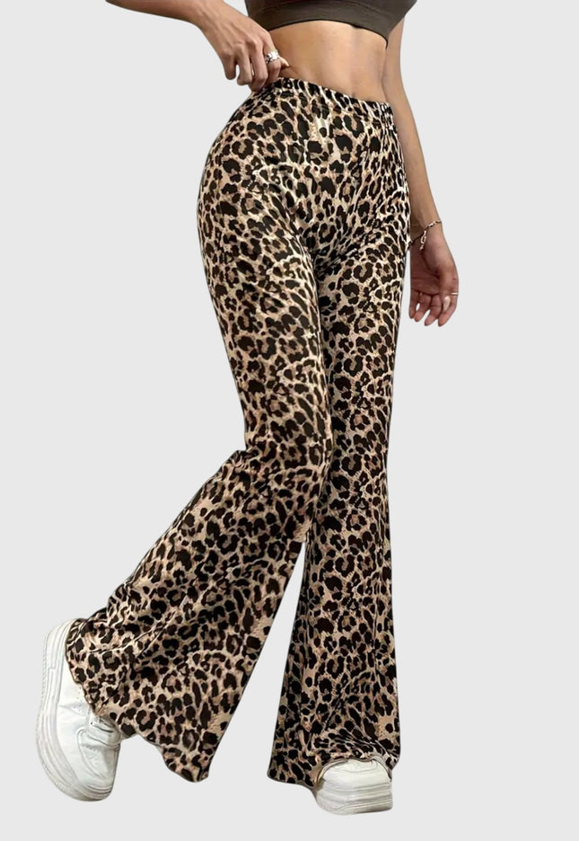 Leopard Bootcut Pants - Novela New York