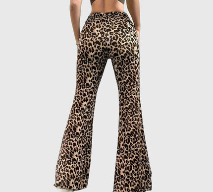 Leopard Bootcut Pants - Novela New York