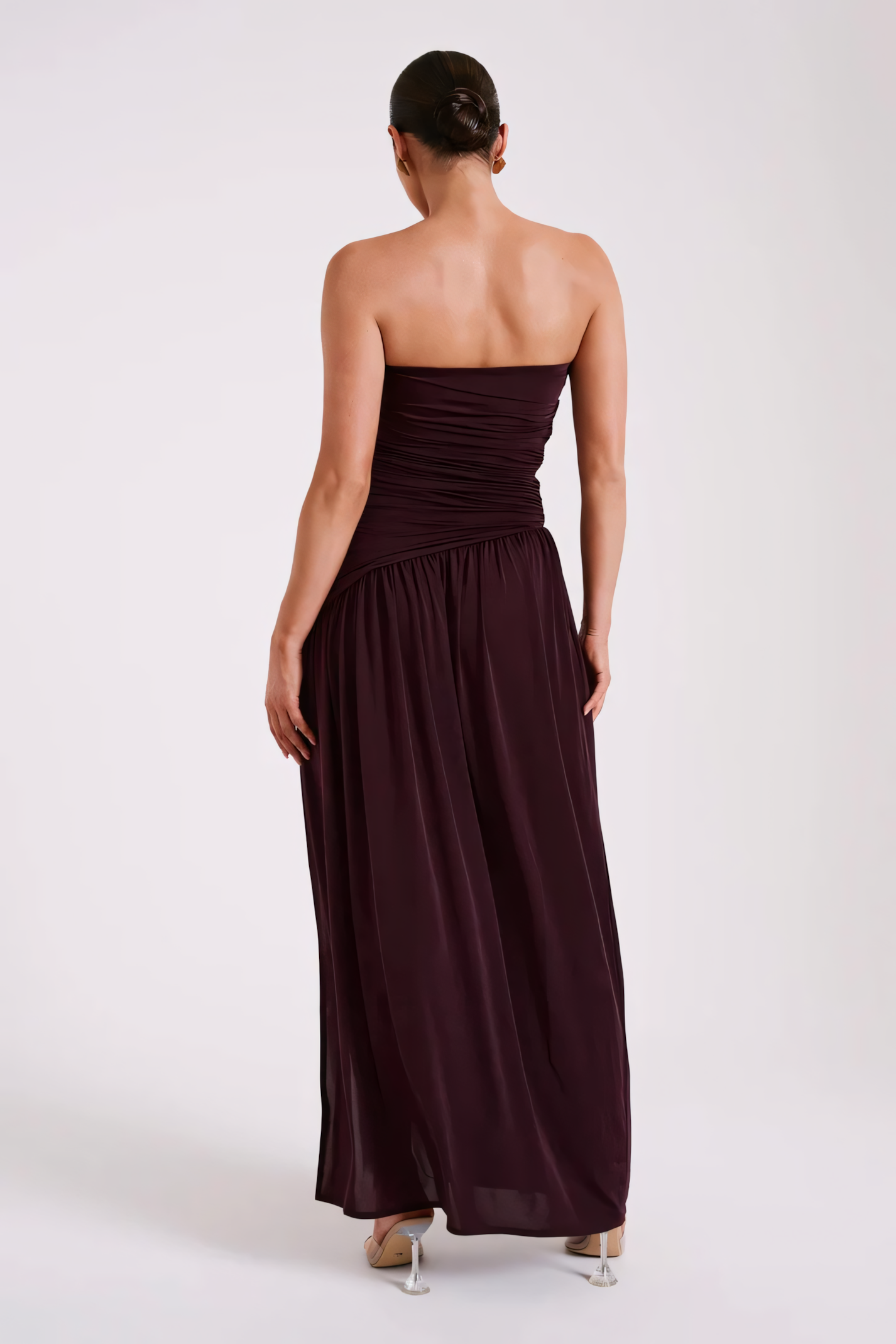 Lena | Draped Dress & Bold Slit - Novela New York