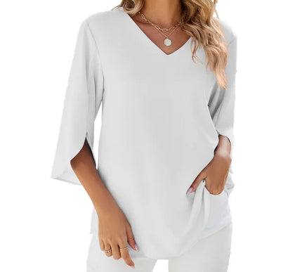 Cara™ | V-neck Blouse - Novela New York