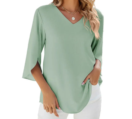 Cara™ | V-neck Blouse - Novela New York