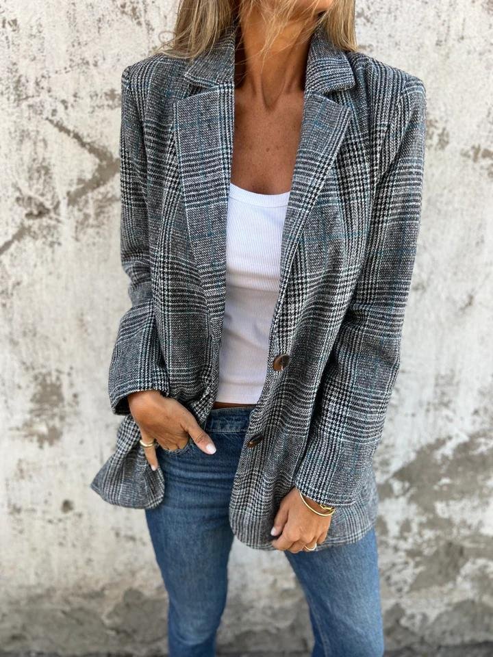 Lynette | Classic Checked Blazer - Novela New York