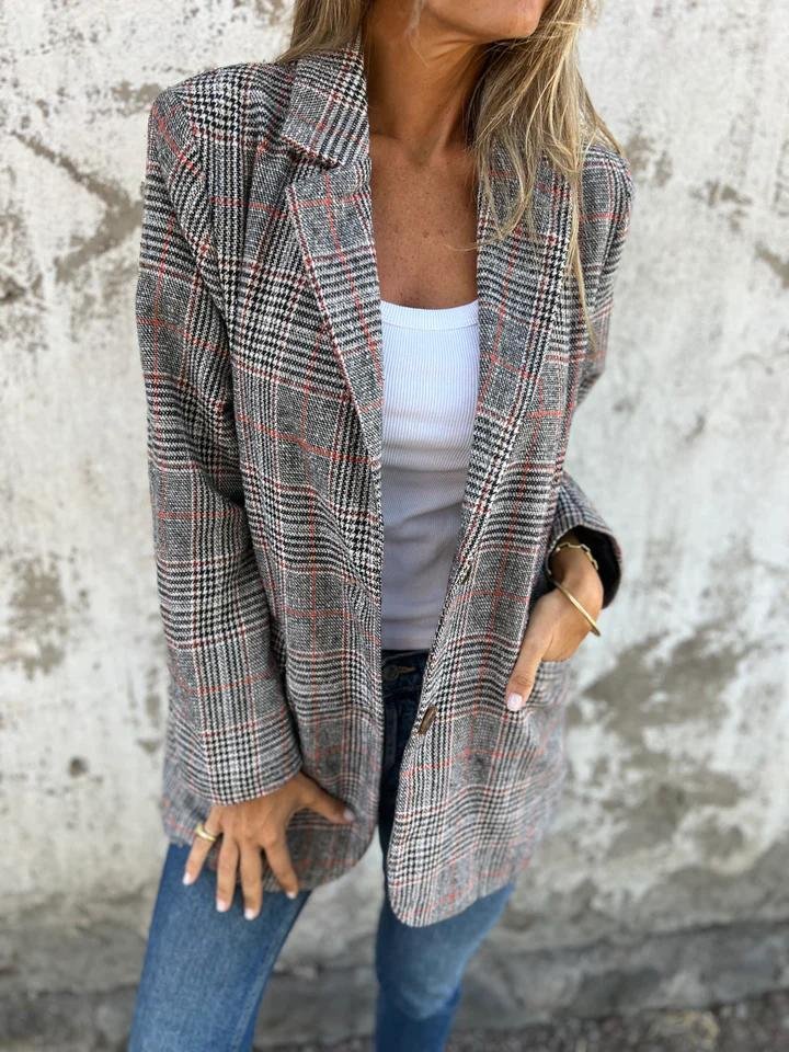 Lynette | Classic Checked Blazer - Novela New York